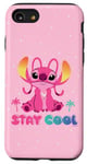 Coque pour iPhone SE (2020) / 7 / 8 Disney Lilo & Stitch Stay Cool Angel Sassy Portrait