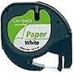 Ruban dans Du Papier Letratag 12mmx4m Blanc 912000 Dymo