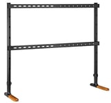 mywall Support TV HT27L pour écrans de 70 à 90 Pouces, Support TV avec Effet Bois et Coussinets antidérapants, Support TV Universel avec Charge jusqu'à 60 kg