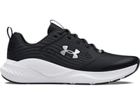 Under Armour UA Charged Commit TR 4 Baskets légères, chaussures de sport respirantes pour hommes, noir/gris anthracite/blanc