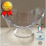 CONFO® Champagne ishink vintillbehör transparent plasthandtag is 3 flaskor matbord kök matsal