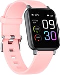 Montre Connectée Femme,1.69'' Oxymetre Smartwatch Podometre Marche Cardiofrequencemetre Montre Intelligente Sport Etanche Calories Multisport Pour Android Ios