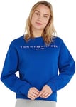 Tommy Hilfiger Women's Sweatshirt without Hood, Blue (Ultra Blue), XXS