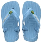 Havaianas Mixte bébé Baby Brasil Logo II Sandale, Bleu, 25/26 EU