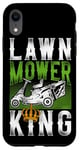 iPhone XR Lawn Mower Mowing Dad Father Landscaper Tractor Lawn Mower Case