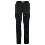 Fjallraven 86705-550 Keb Trousers Curved W Pants Women's Black Size 46/S