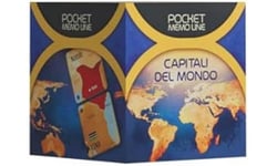 Cranio Creations - Pocket Memo Line - Capitales du Monde, Une Nouvelle Façon De Jouer Et D'Apprendre avec La Mémoire, Édition en Langue Italienne