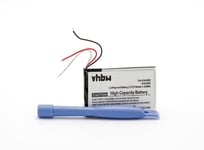 vhbw Li-Polymère batterie 400mAh (3.7V) pour lecteur MP3 baladeur MP3 Player comme Apple 616-0282, 616-0283