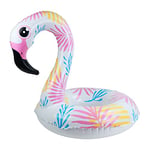 BLUE SKY - Bouée Flamant Rose - Gonflable - 069789 - Rose - Plastique - 120 cm de Diametre - Jouet Enfant Adulte - Jeu de Plein Air - Piscine - À Partir de 8 Ans