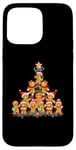 Coque pour iPhone 15 Pro Max Jolly Gingerbread Christmas Tree Tee Gingerbread T-shirt pour femme