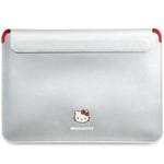 Hello Kitty Datorfodral 14" PU Metal Logo - Silver