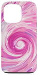 iPhone 13 Pro Swirl Pink Color Illustration Pattern Abstract Art Case