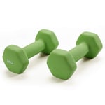 FQCD Neoprene Dumbbell Home Exercise For Ladies Kids Arm Hand Weights Pilates Dumbbells In 1kg 2kg 3kg 4kg Pair (Color : Green)