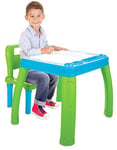 Jamara Lets Study 460721 Salon de Jardin pour Enfant en Plastique Robuste pour intérieur et extérieur Bords arrondis Peints, Amovibles et nettoyables Bleu