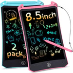 Tablette Dessin Enfant 8,5 Pouces, 2 Pièces Tablette À Dessiner Effaçable Portable Tablette D'écriture Lcd Colorée Cadeau Bebe Garcon Fille Jouet Enfants 1 2 3 4 5 6 7 8 Ans