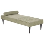 Chaise Longue En Tissu Vert Mauriac