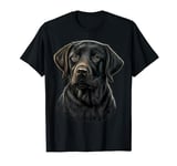 Cute black Labrador Dog on black Labrador Retriever Lover T-Shirt