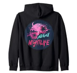 Miami by Night for cool Nightlife Lovers Zip Hoodie