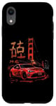 Coque pour iPhone XR JDM Tokyo Japan Golden Gate Bridge 86 Voiture japonaise de drift