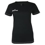 SPALDING - TEAM II T-SHIRT 4HER - T-Shirt Basket - T-Shirt cintré - Imprimés Spalding - noirNoirFR : XL (Taille Fabricant : XL)