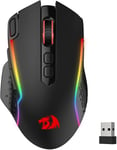 REDRAGON M810 PRO SOURIS DE JEU SANS FIL 10 000 DPI FILAIRE/GAMER AVEC BOUTON DE TIR RAPIDE, 8 TOUCHES MACRO, 45 HEURES DE PUISSANCE CONTINUE ET RÉTROÉCLAIRAGE RVB POUR PC/MAC/ORDI[CLA171689]