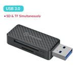 lecteur de cartes mémoire USB Type C 3.0,adaptateur multi-lecteurs pour Micro SD SDHC SDXC MMC TF CF MS Pro Duo Stick - Type USB 3.0(Synchronize)