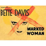 Wee Blue Coo Film Movie Bette Davis Marked Woman Bogart Art Print Poster Wall Decor 12X16 Inch