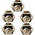 Bouton Poussoir pour Camping-Car Loquet de Serrure pour Porte de Placard Lot de 5 Nickel YYV