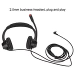 2.5mm Office Headset Dual Ear Telephone Headphone With Noise Cancelling Mic Hot