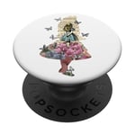 Alice In Wonderland Magical Garden - Vintage Book PopSockets Grip and Stand for Phones and Tablets PopSockets Adhesive PopGrip