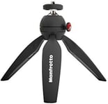 Manfrotto MTPIXI-B, PIXI Mini Tripod with Handgrip for Compact System Cameras