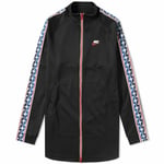 NIKE TAPED PULL TAB TRACK JACKET | MEN'S XL | AJ2681-010 BLACK, GYM RED & SAIL