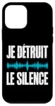 Coque pour iPhone 12 mini Ingénieur son musique pour DJ Fan de Rock et de Batterie