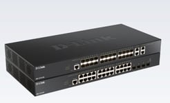 D-LINK – Switch, smart, 24 x 10GBase-T + 4 x 25 Gigabit SFP28, rack-mountable (DXS-1210-28T)