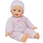 The New York Doll Collection Doux Corps Caucasienne Bebe Poupee 14 Pouces /36 cm - Poupee Bebe Bandeau s'adapte et Rose Robe (Prime Sucette Inclus)