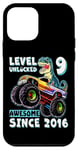 iPhone 12 mini Level 9 Unlocked T Rex Monster Truck Dinosaur 9th Birthday Case