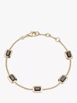 Astley Clarke Onyx Tennis Bracelet, Gold/Black