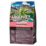 ARQUIVET Arquivet - Sensitive - Croquettes pour chiens adultes - Saumon et pommes de terre - 3 kg - Aliments secs pour chiens - Digestibilité élevée, gastroineurs