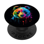 Cute Panda Bear Mom Baby Panda Giant Animal PopSockets PopGrip Adhésif