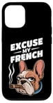 Coque pour iPhone 12/12 Pro Bulldog français Excuse My Frenchie Vintage Bulldog Lover