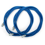 BARETTO Rallonge Flexible Acier Bleu pour Kit Nettoyage Poêles à Granulés, Rallonge 6 Mètres pour Nettoyage Poêles avec Courbe à 90°, Convient aux Poêles à Granulés avec Courbes (6m)