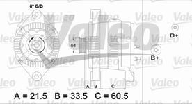 Generator Valeo - Opel - Astra, Corsa, Combo, Vectra, Zafira, Meriva, Tigra, Signum, Speedster