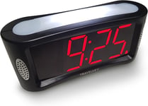 HOME LED Digital Alarm Clock - Mains Powered, No Frills Simple Operation Alarm 