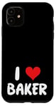 iPhone 11 I Love Baker - Heart Case