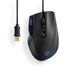 ProSquad PureLink SQ1600 Souris de Jeu USB | 10 Touches, 32 Couleurs, 11 750 fps, 6000 DPI avec écran LCD pour PC