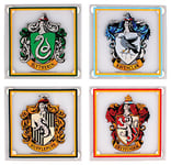 Half Moon Bay Harry Potter Coaster Lot de 4 pièces en Verre Half Moon Bicchieri Boccali EV-21327