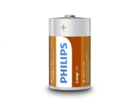 Philips LongLife Batteri R20L2F/10, Engångsbatteri, D, Zink-Kol, 1,5 V, 2 styck, 3 År