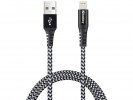 Sandberg USB-A to Lightning SURVIVOR, Black/White (1m) 441-35