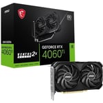 MSI GeForce RTX 4060 Ti VENTUS 2X BLACK 8G OC - Carte graphique - GeForce RTX 4060 Ti - 8 Go GDDR6 - PCIe 4.0 x8 - 3 x DisplayPort, HDMI - noir