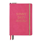 C.R. Gibson Sunny Days Ahead inches Leatherette Freestyle and Planning Notebook, Pink, One Size